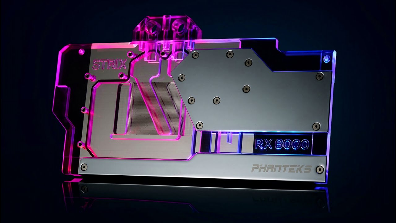 Phanteks Announces Glacier G6000 STRIX Water Blocks
