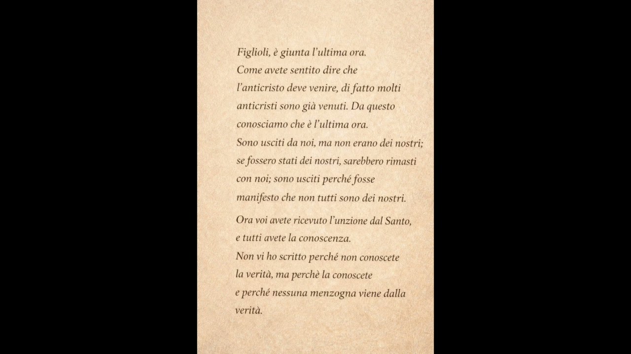 Quando l'anticristo si traveste da fedele