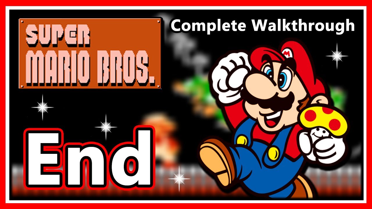 Super Mario Bros. (NES) - Complete Walkthrough - Part 4 & Ending