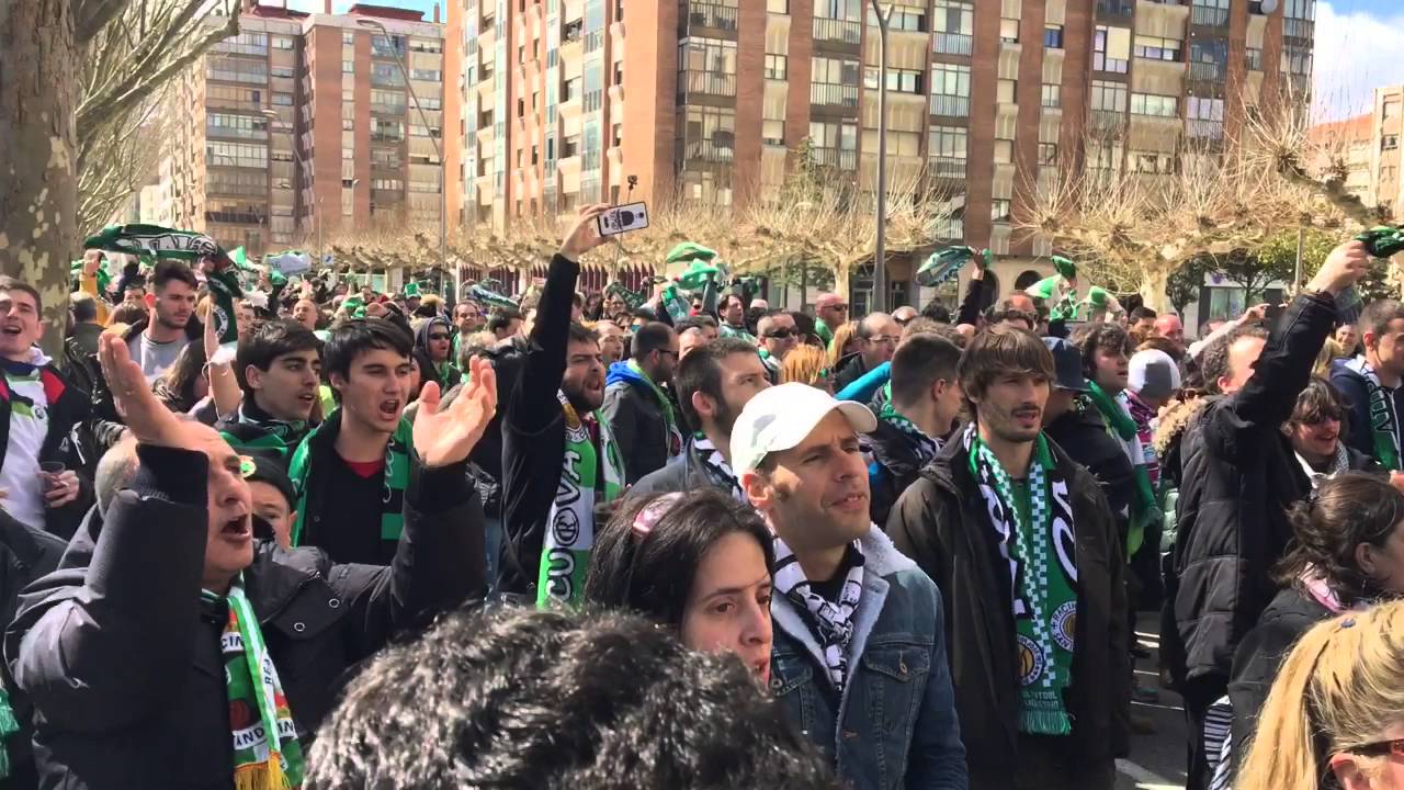 Afición Racing Santander En Burgos. Burgos - Racing 27-03-2016