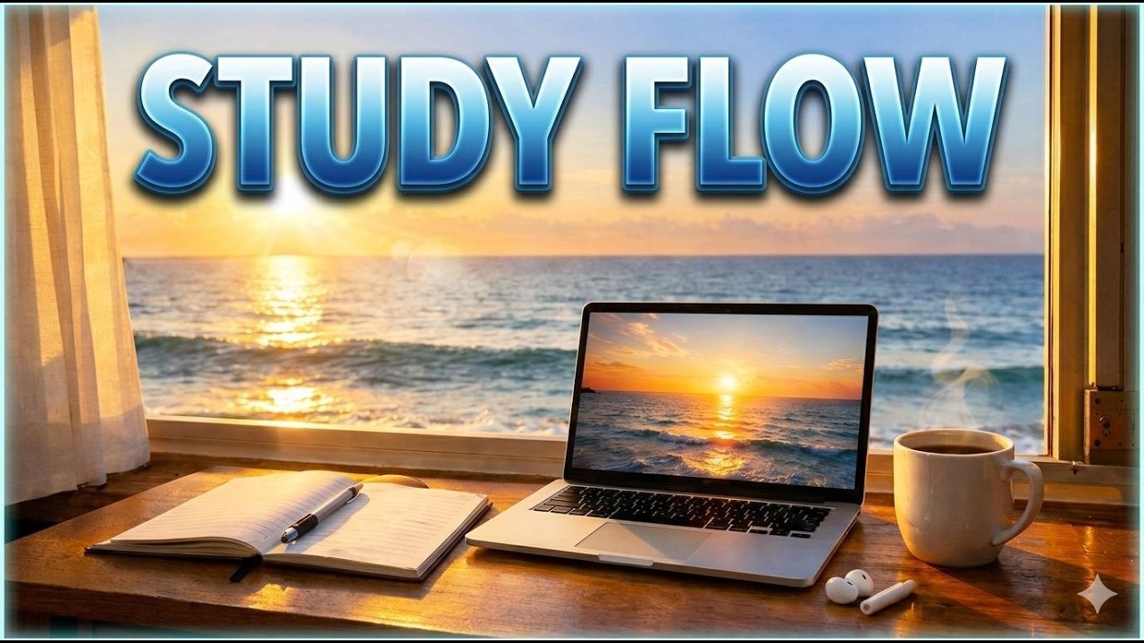 Lofi for Studying | 2 Hour Deep Focus Ocean Waves