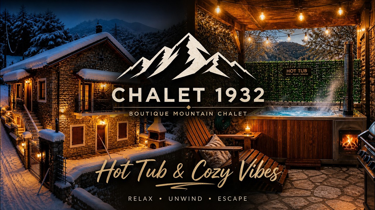 Chalet 1932 – Boutique Mountain Chalet in Kalavryta | Full Property Tour with Hot Tub