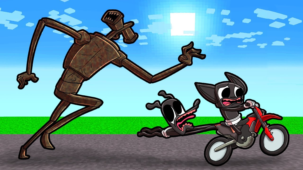Siren Head Hunts CARTOON CAT! (Minecraft?