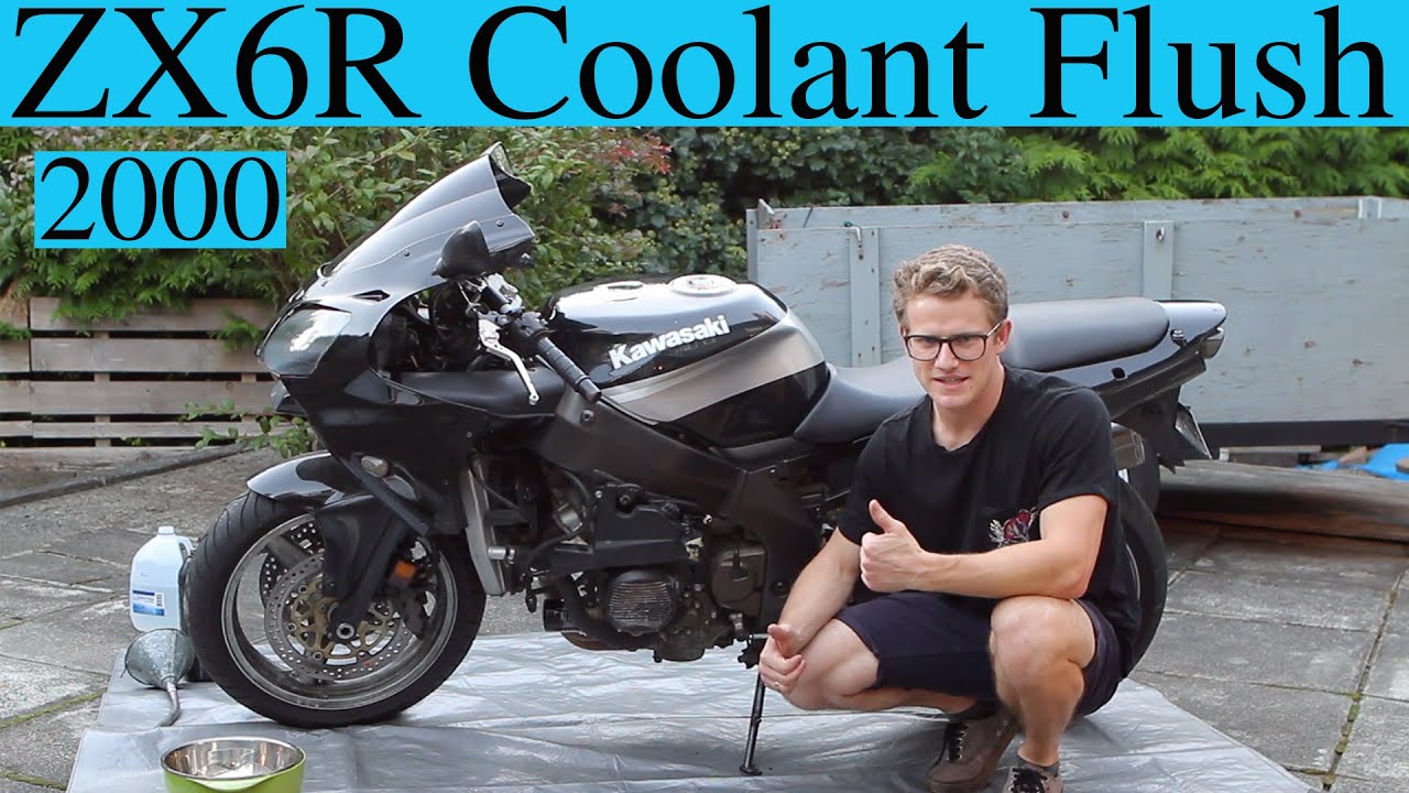 2000 Kawasaki ZX6R Coolant Flush How to
