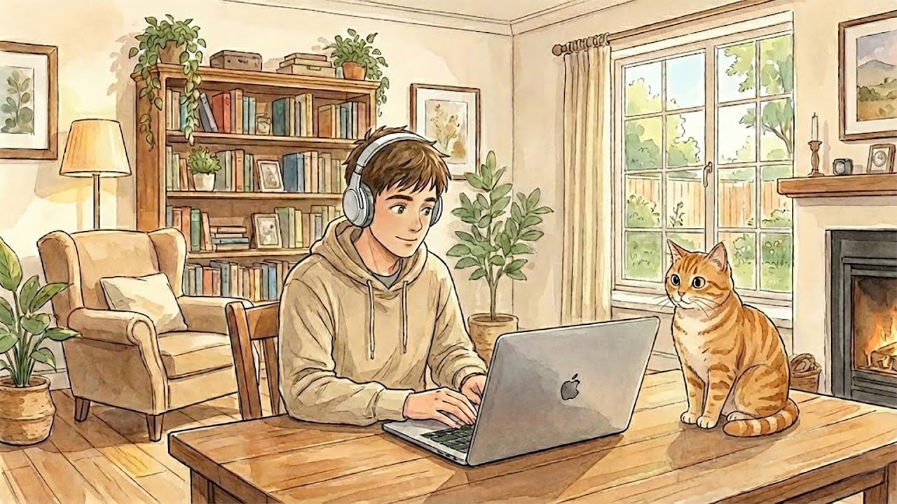 Lofi for Relaxing Evenings 🌙 Calm Study & Work Beats 🌿 #lovelofisongs