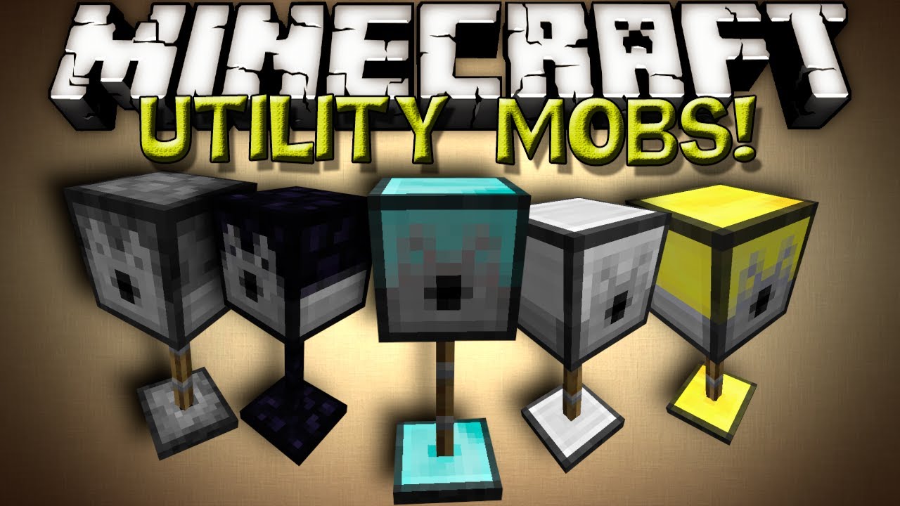 Minecraft Mods - UTILITY MOBS! TURRETS!!!