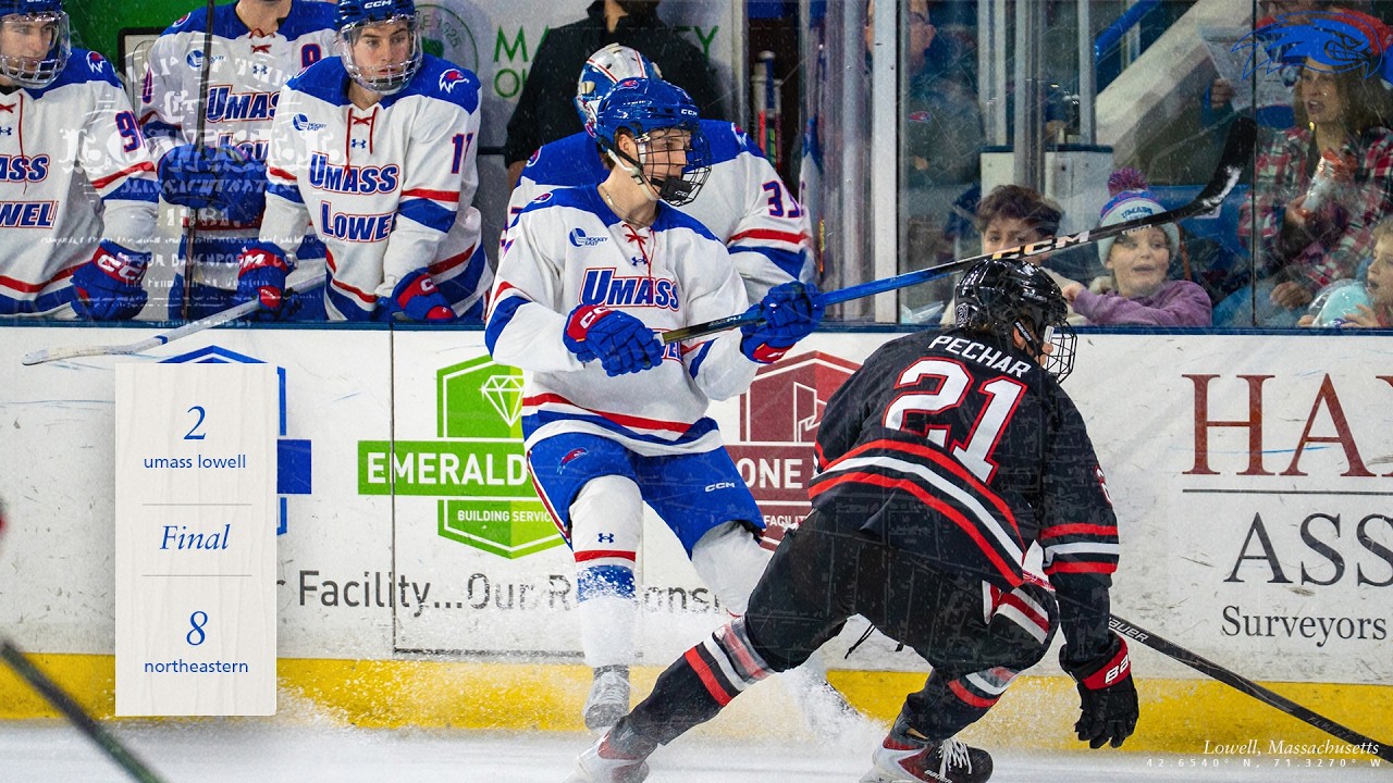 Ice Hockey | UMass Lowell vs Northeastern Highlights (02.21.26)