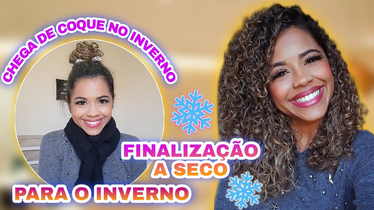 COMO ARRUMAR O CABELO CACHEADO NO  INVERNO - SEM MOLHAR O CABELO!!  I Laiine Ribeiro
