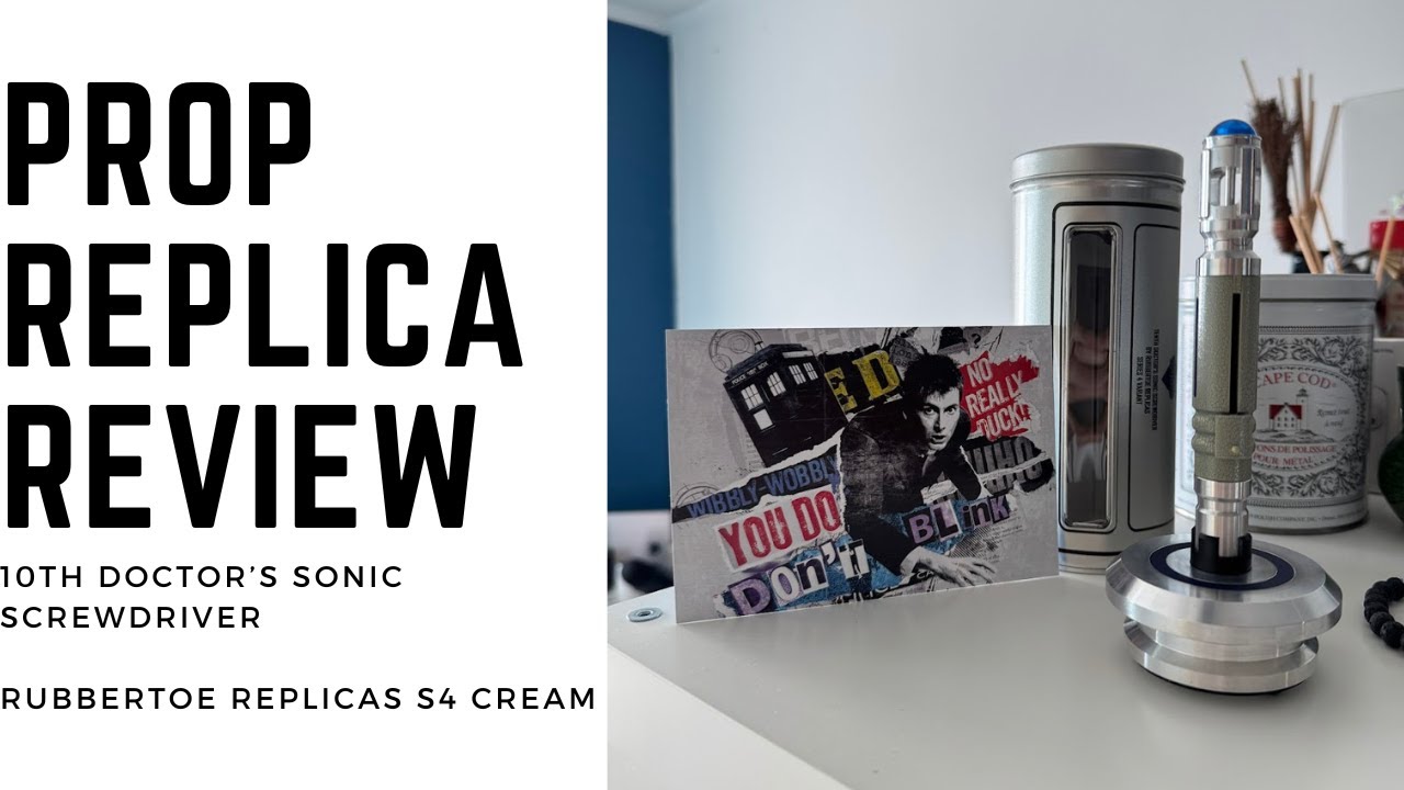 10th Doctor's Sonic Screwdriver S4 Cream Variant by Rubbertoe Replicas | Review