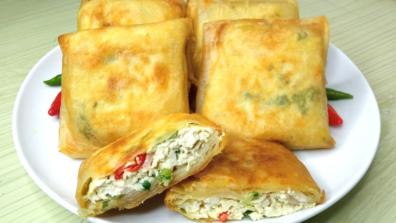 Resep martabak tahu kulit lumpia enak gurih dan renyah
