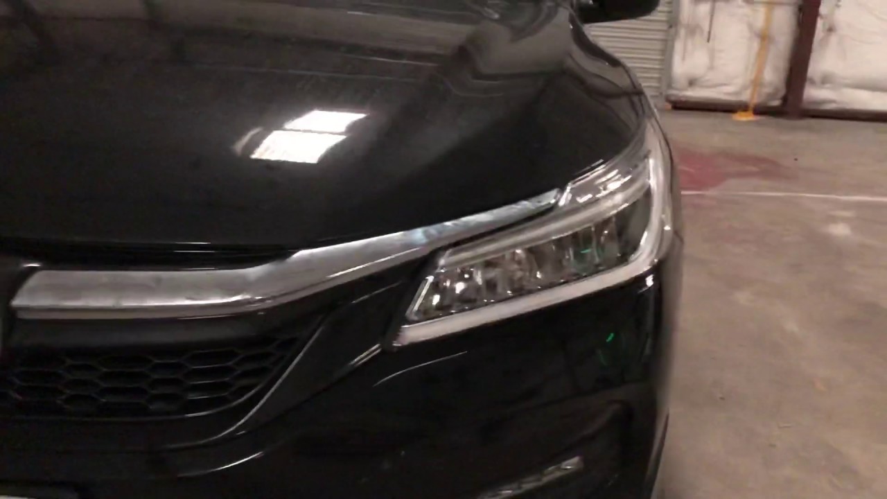 2016 2017 Honda Accord Factory LED Headlight Conversion from Halogen headlights