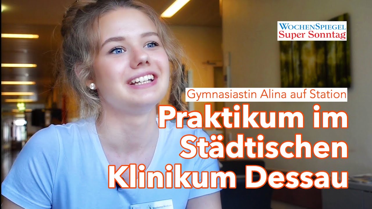 Sch&uuml;lerpraktikum: Alina im Klinikum Dessau