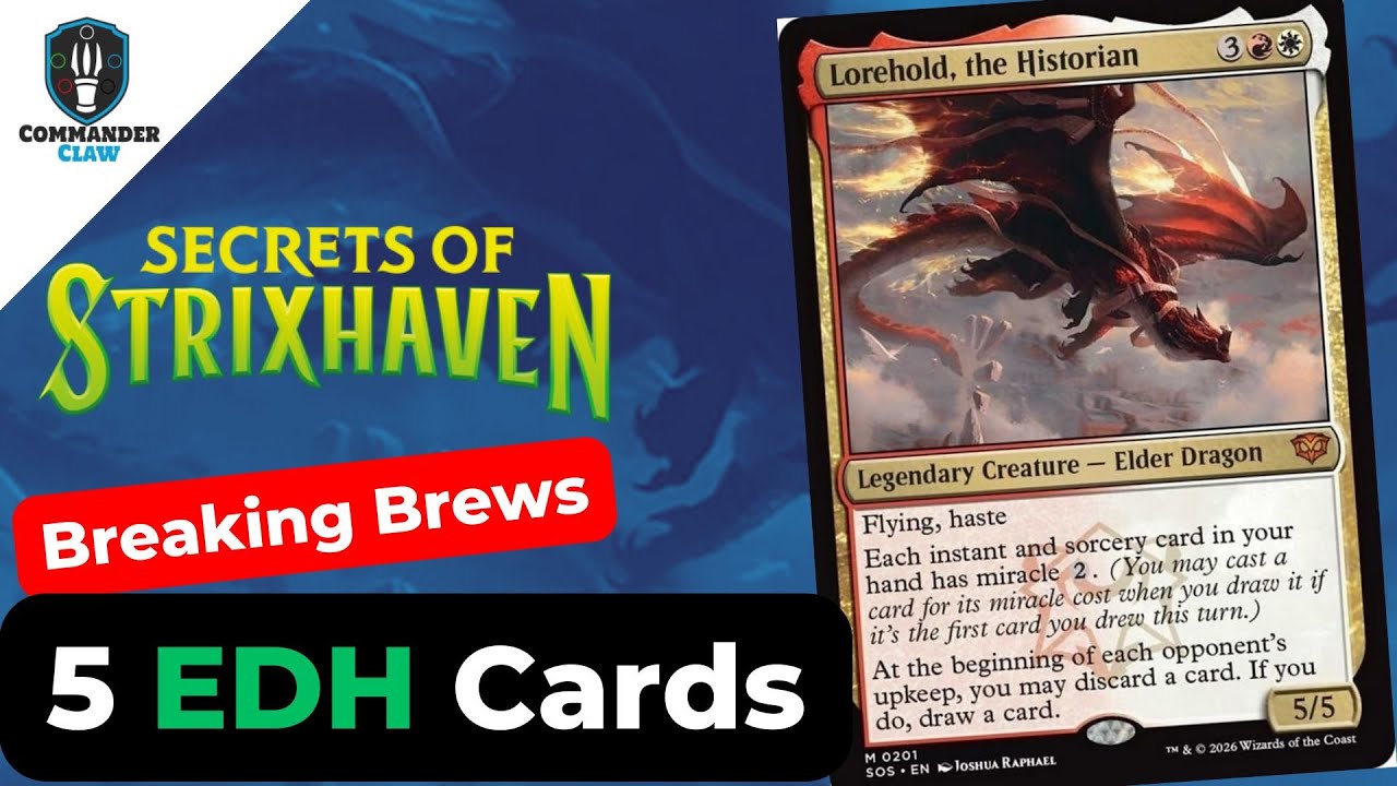 Не пропустите эти 5 карт для Лорехолда, историка | Breaking Brews | Secrets of Strixhaven MTG