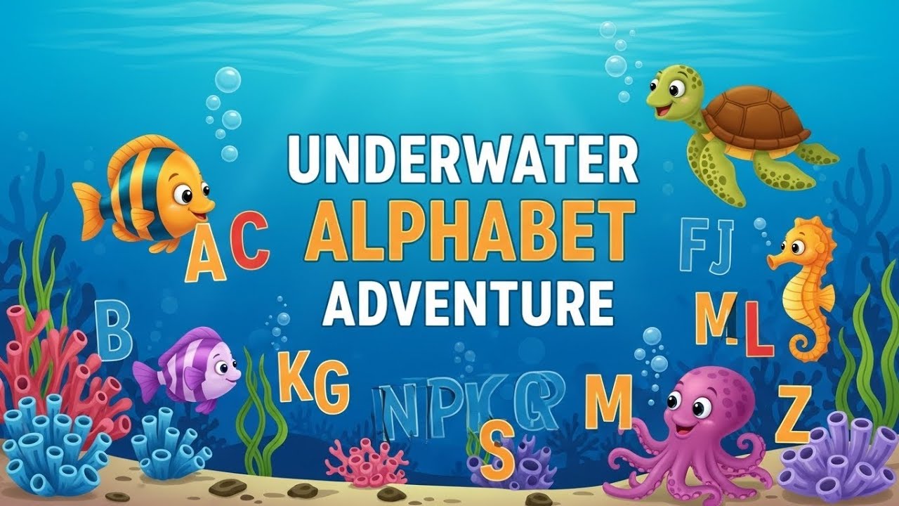 Underwater Alphabet Adventure Mashup | Fun Alphabet Learning Video for Kids | Animagic Studio