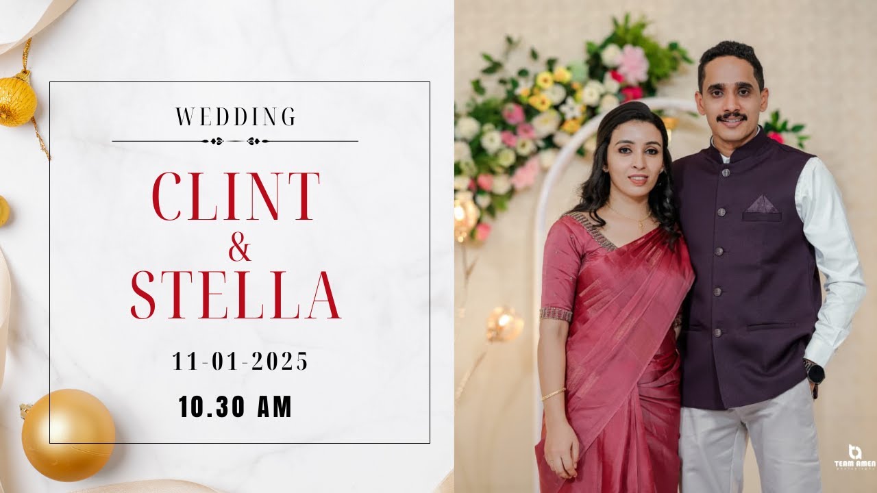 💞 WEDDING CEREMONY || CLINT WEDS STELLA || LIVE STREAMING || 11-01-2025