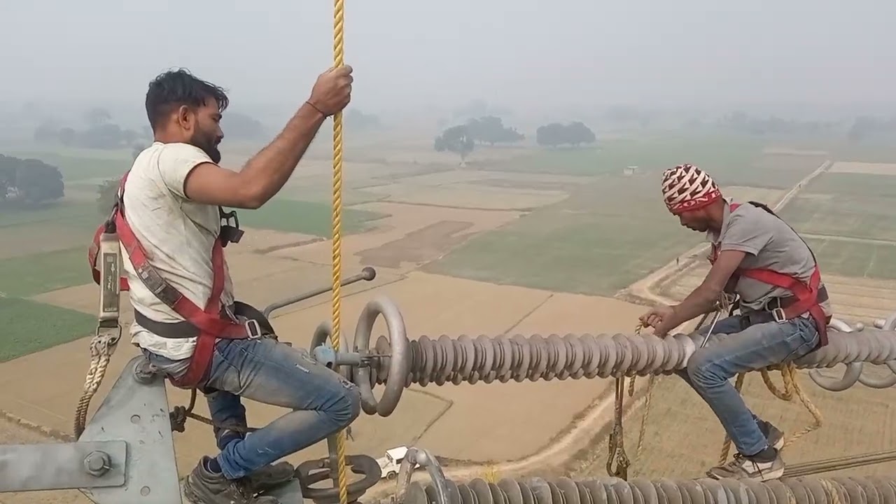 765 kv  transmission line 🙏👷🦺⚡⚡⚡