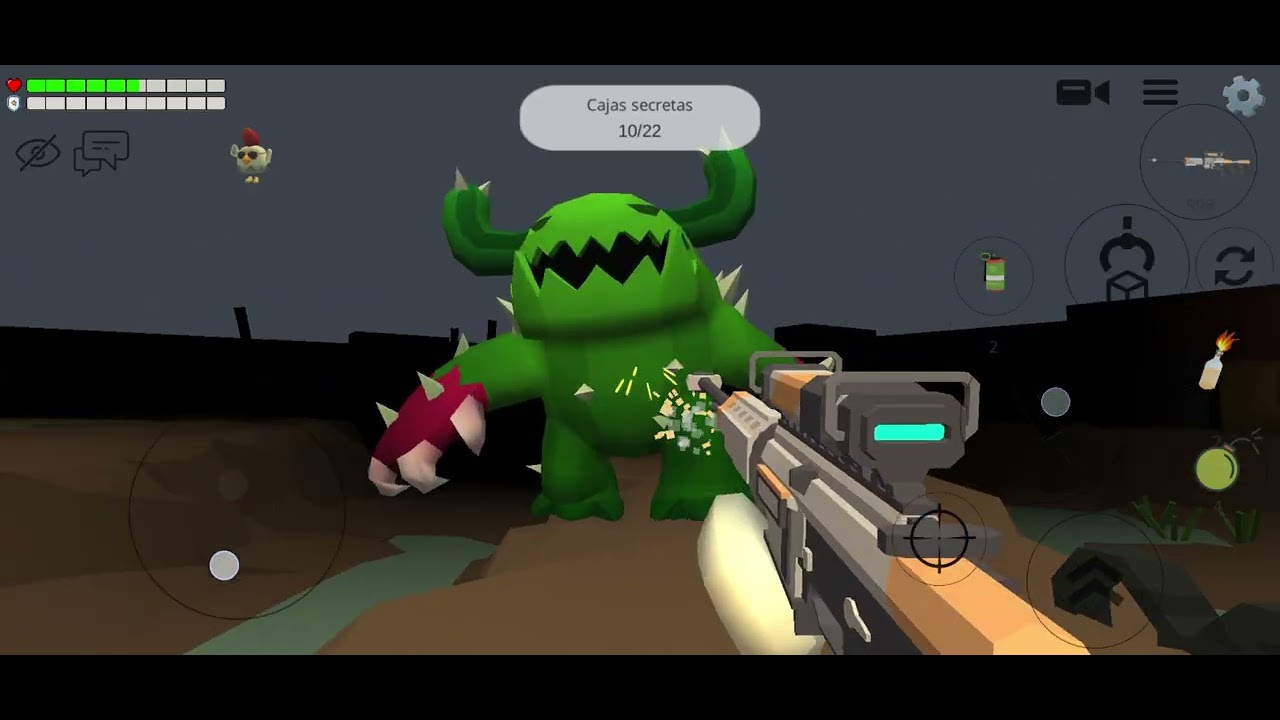 Jugando chicken gun 