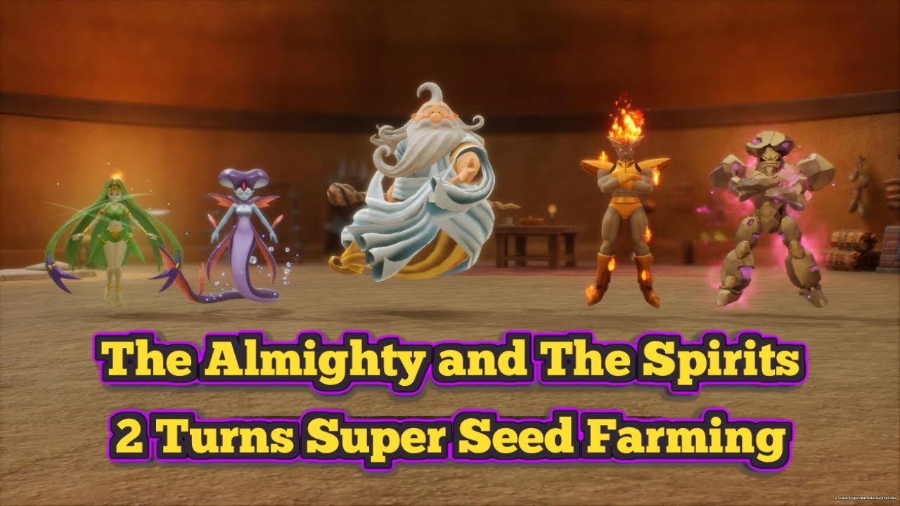 Dragon Quest 7 Reimagined: Secret Boss Almighty and the Spirits 2 turns Super Seed Farming