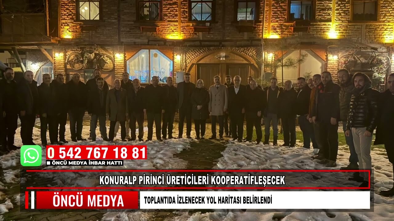 KONURALP PİRİNCİ ÜRETİCİLERİ KOOPERATİFLEŞECEK TOPLANTIDA İZLENECEK YOL HARİTASI BELİRLENDİ