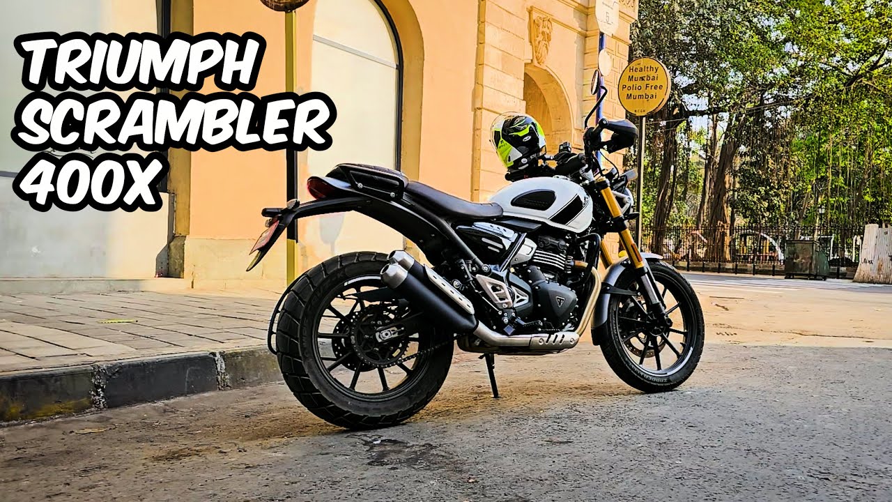 INDIA'S LAST MOTOVLOGGER to review the Triumph Scrambler 400X