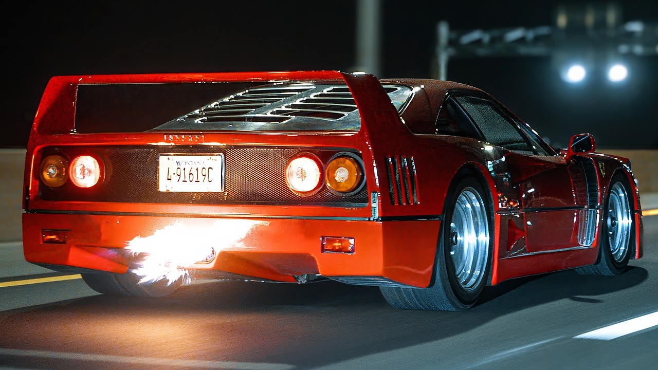 1 Hour | Ferrari F40 Pure Exhaust ASMR 4K