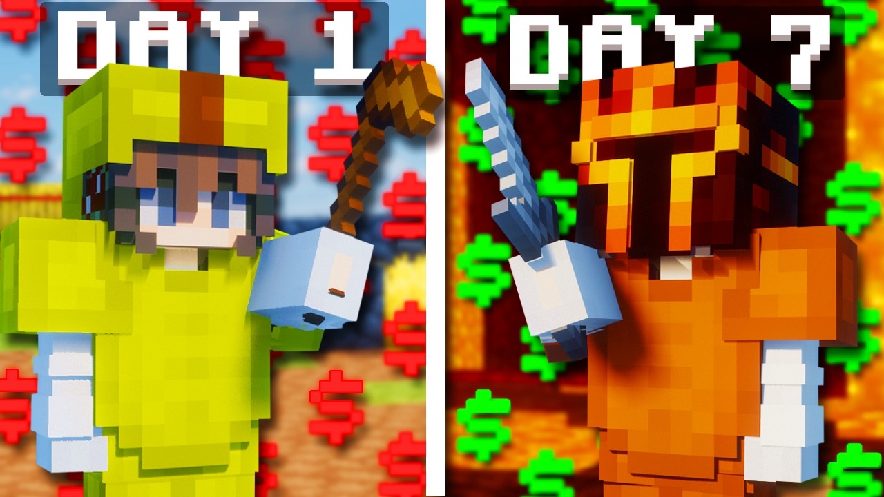 I TRIED to DOUBLE my purse every 24 HOURS (Hypixel Skyblock)