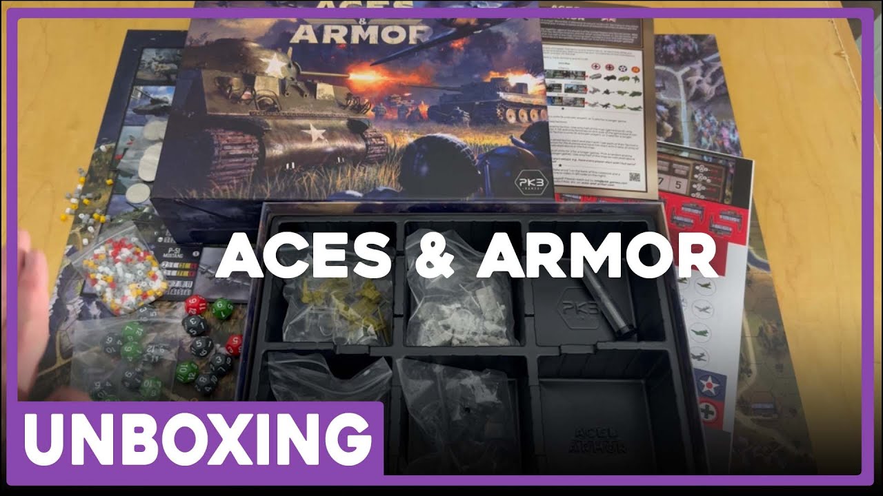 Unboxing | Aces & Armor | PKB Games | The Players' Aid