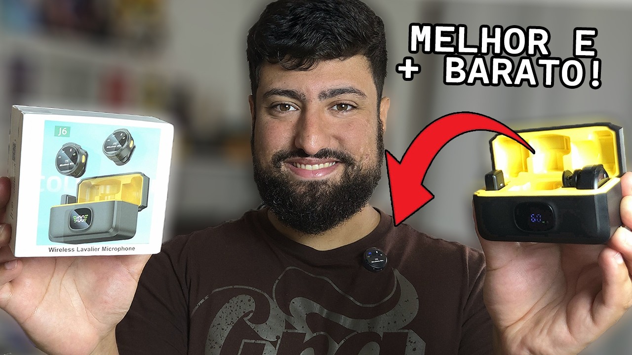 O MELHOR MICROFONE DE LAPELA SEM FIO PARA CELULAR ! XIAOMI LAVALIER J6