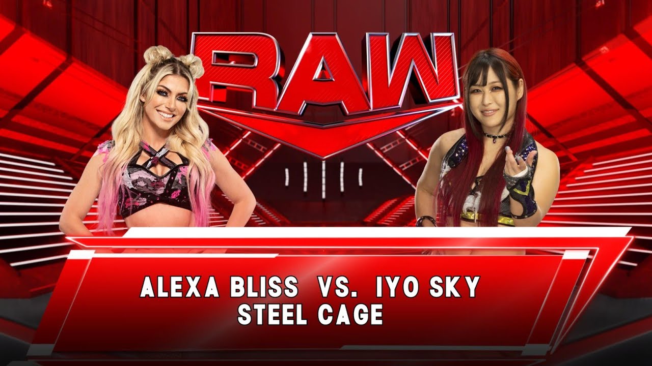 CAGE - Alexa Bliss vs Iyo Sky STEEL CAGE Match #wwe #wwecage #raw #iyosky #wwewomenschampionship 