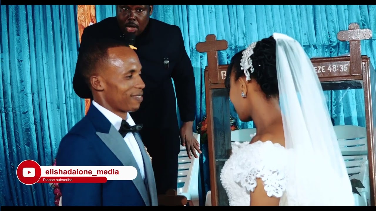 WAOGOPA KUPIGANA BUSU WAKIFUNGISHWA NDOA-HADI MIOYO INADUNDA😃😃