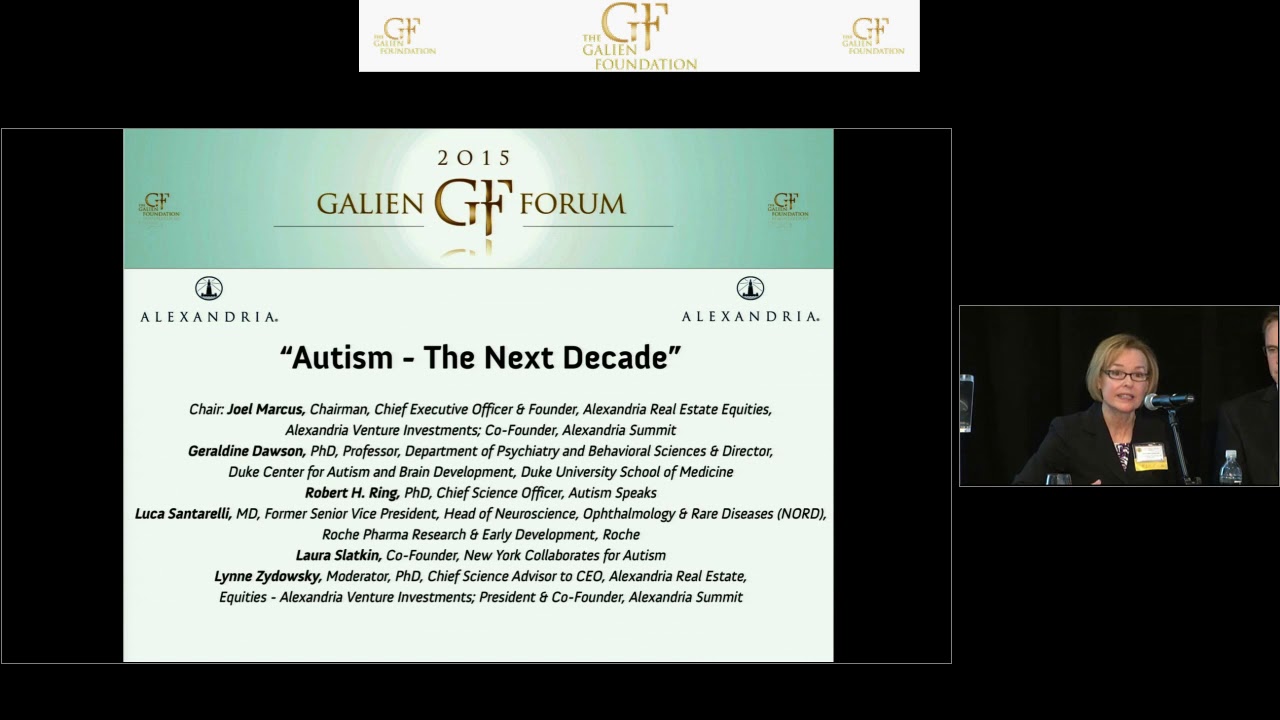Galien Forum USA 2015 / Autism - The Next Decade