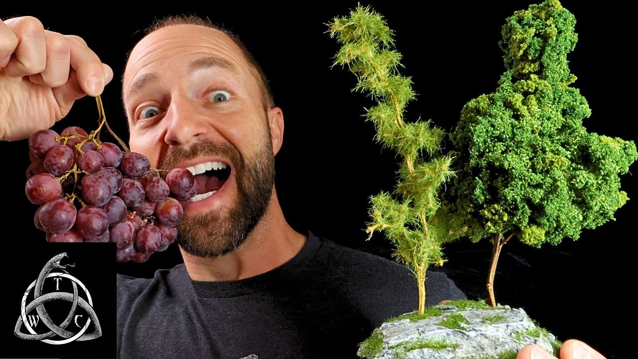 Craft Trees from Grape Vines for Tabletop Gaming