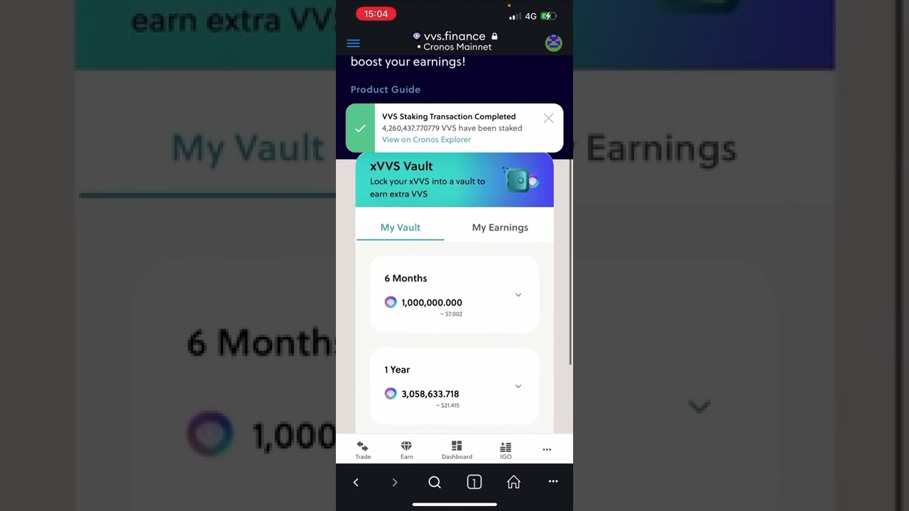 How to harvest revenue and stake VVS into xVVS, lock it for another 4 years. #vvsfinance #xvvsvault