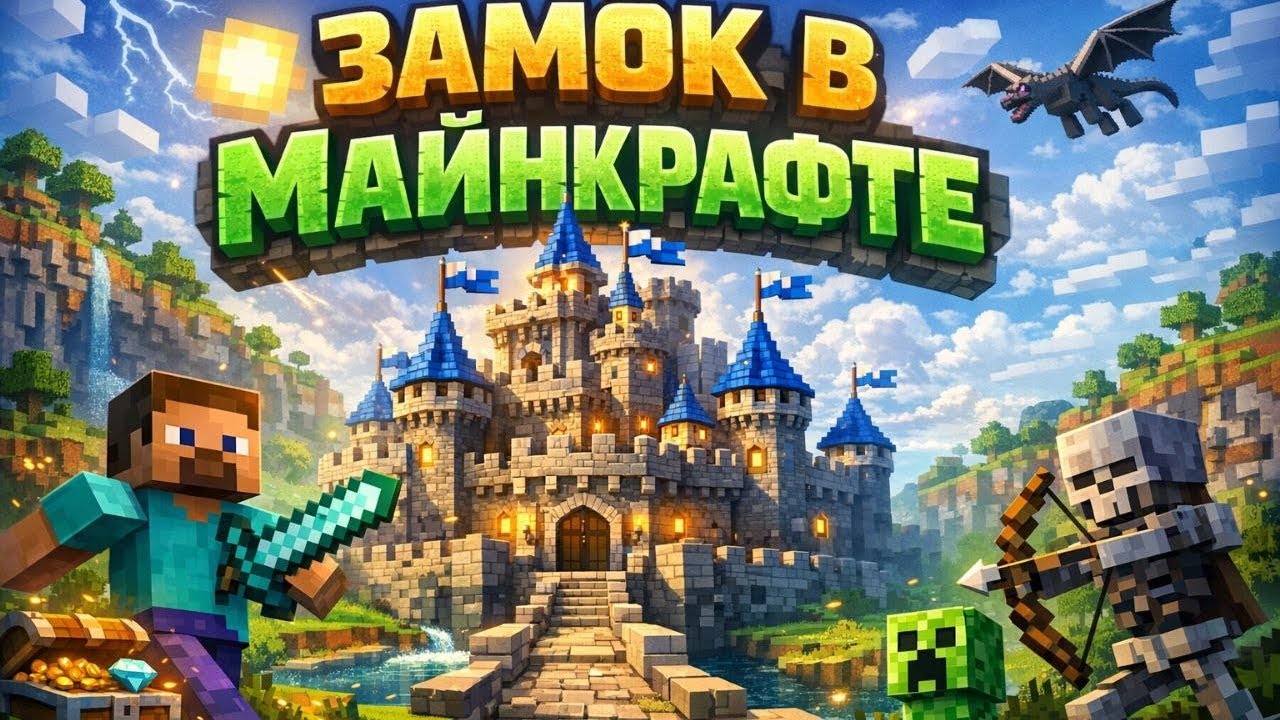 Выживание в замке в Minecraft! Продолжение!