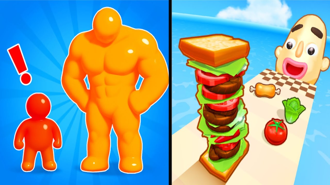 Tall Man Run Vs Sandwich Runner 🔥 Max Levels Speed Run Gameplay 