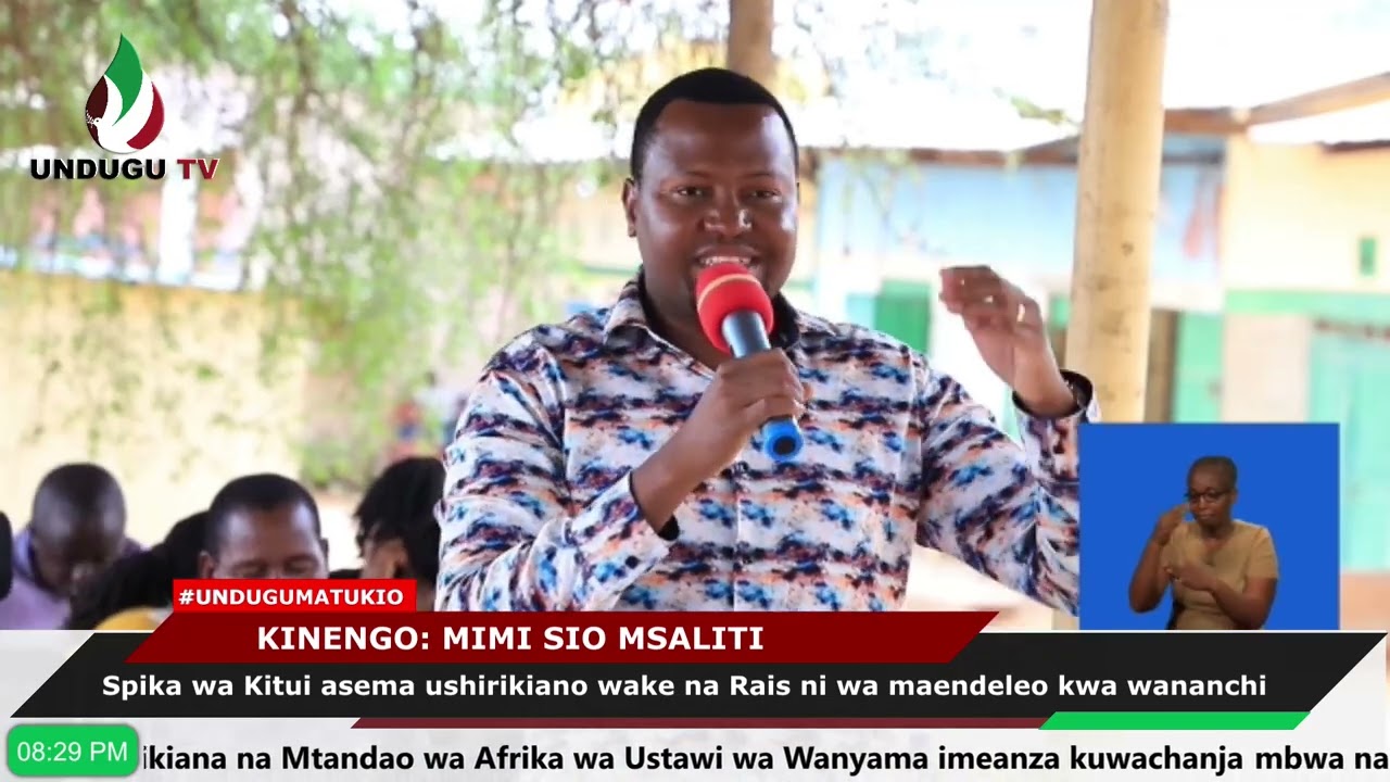 Spika wa Kitui asema ushirikiano wake na Rais ni maendeleo kwa wananchi