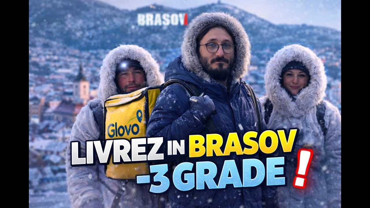 LIVREZ 2 ORE LA BRAȘOV CU BICICLETA LA -3°C ❄️🚴‍♂️