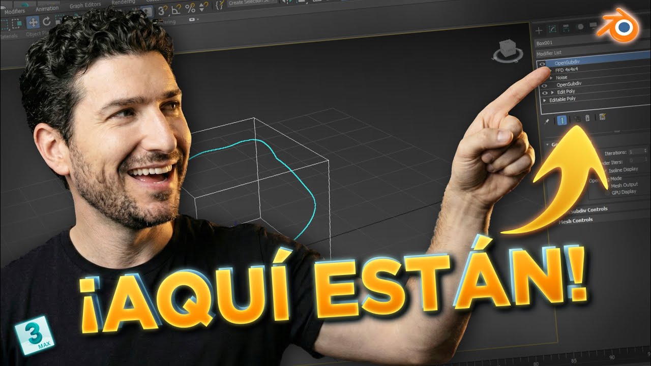¿Dónde están los modificadores en Blender? | 3dsMax to Blender – Parte 5
