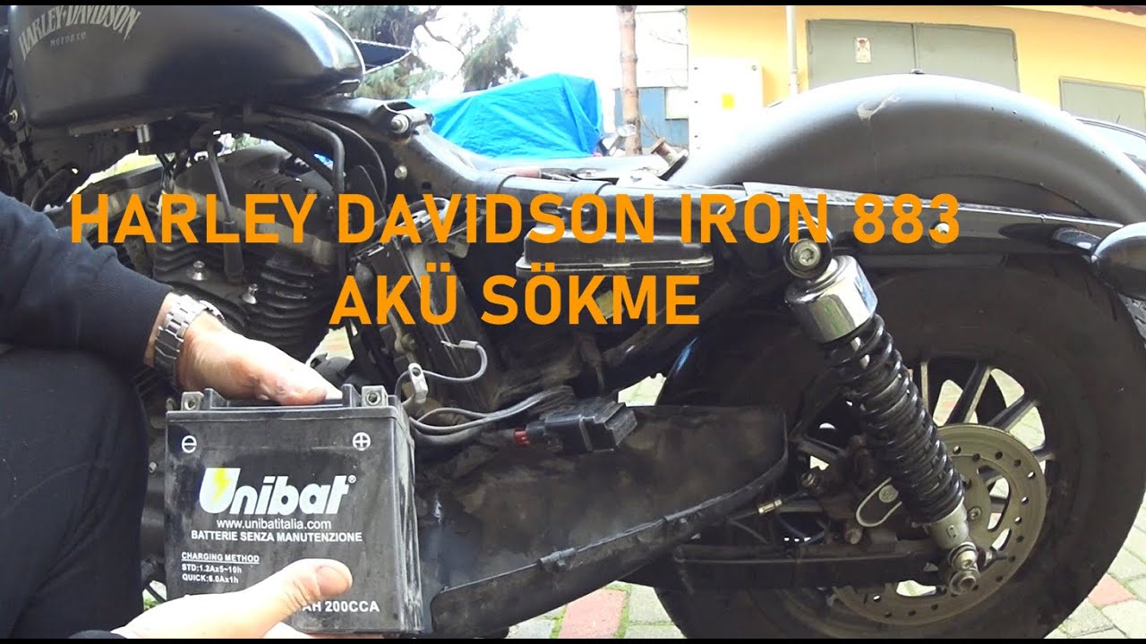 HD Iron 883 akü sökme (keyless go versiyonu)
