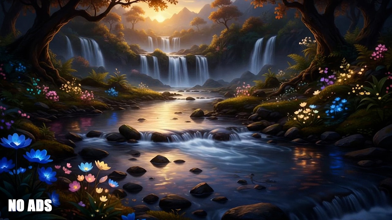 River Sounds with Soft Piano 🌙 Deep Sleep in Minutes | Calm Mind & Stress Relief