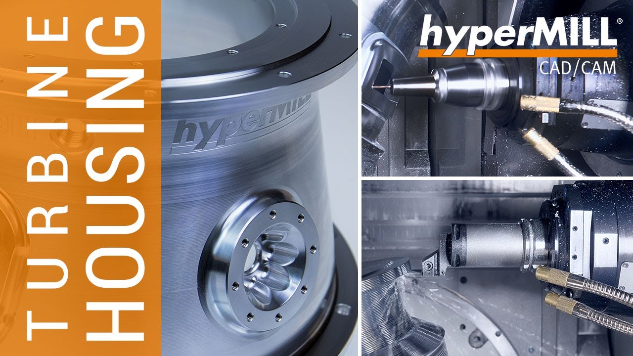 hyperMILL MILL-TURN Machining: Turbine Housing | Showpart EMO 2023