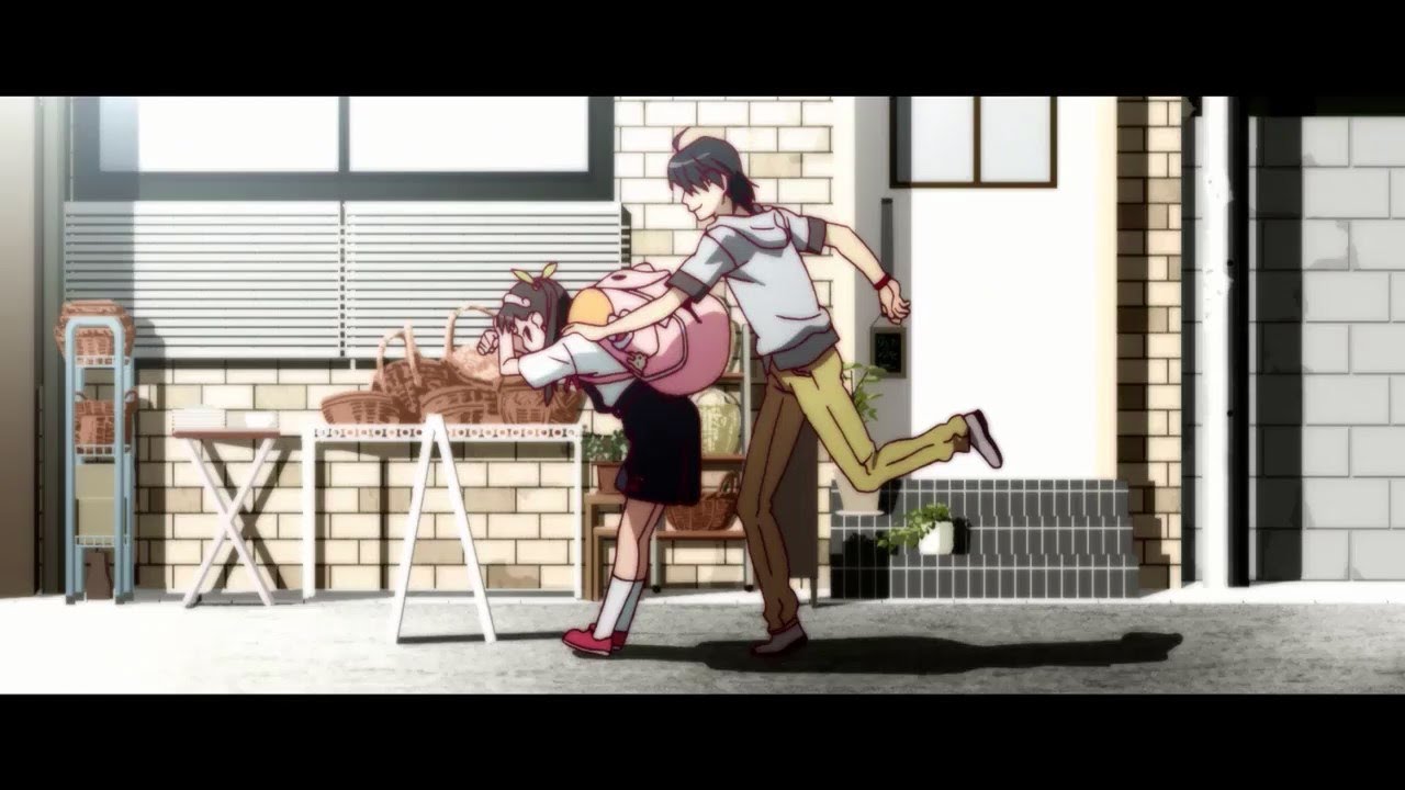 Araragi Greets Hachikuji Normally