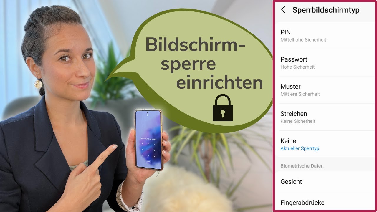 BILDSCHIRM SPERREN: MUSTER, PIN und FINGERABDRUCK so funktionierts!