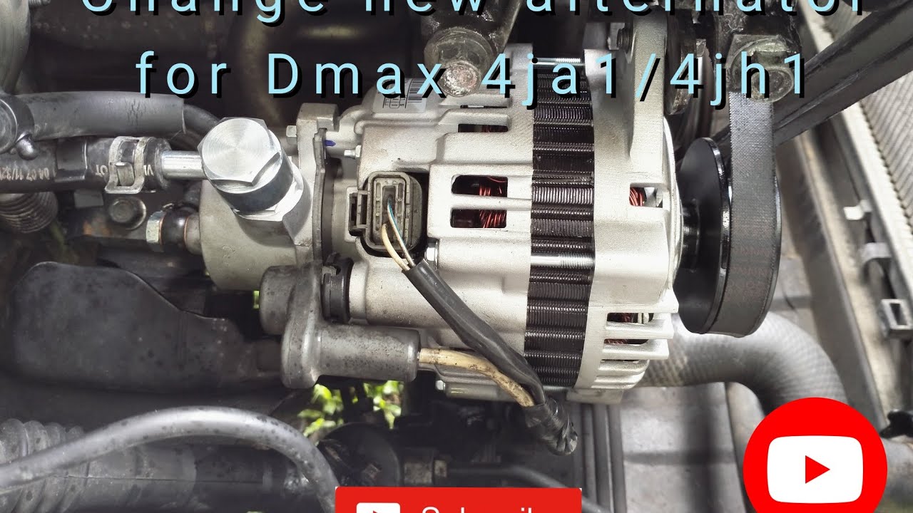 Change new alternator for Isuzu Dmax 4ja1/4jh1 model type