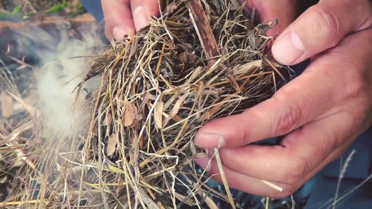 [생존기술] 한국 환경에서 맨손으로 불피우기(Hand Drill)