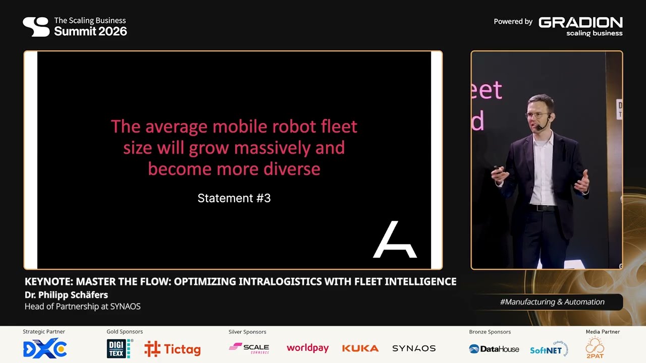 [SBS 2026] Keynote: Master the Flow: Optimizing Intralogistics with Fleet Intelligence