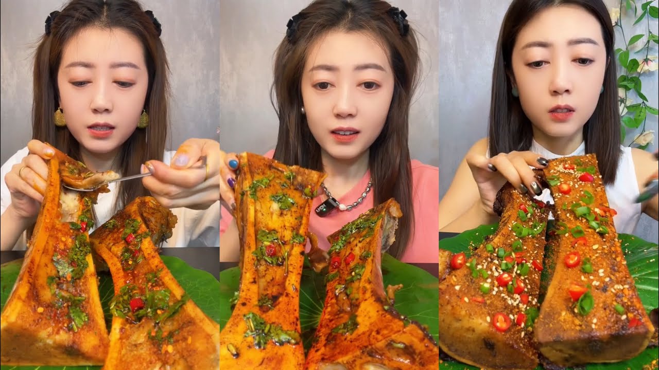asmr super fatty spicy bone marrow mukbang - thánh ăn tủy xương siêu cay - mukbang eating show #753