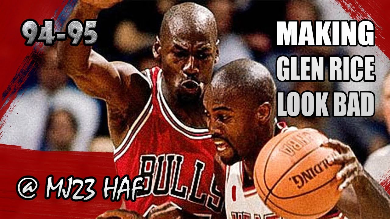 Michael Jordan Highlights vs Heat (1995.04.17) - 31pts, Making Glen Rice Look Bad!
