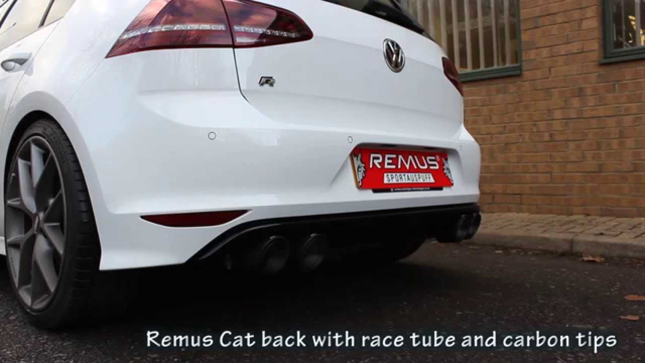 VW Golf 7 R Remus Exhaust