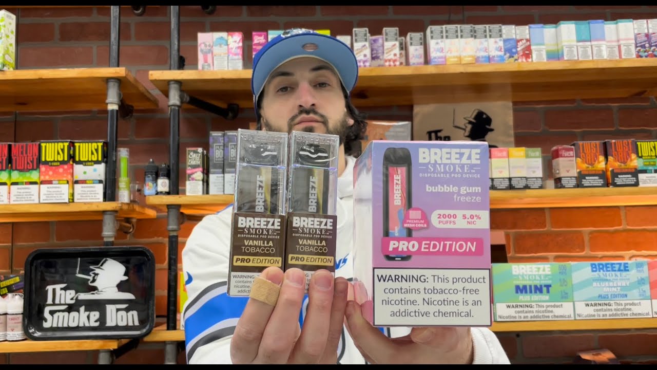 BREEZE PRO BUBBLE GUM FREEZE & VANILLA TOBACCO